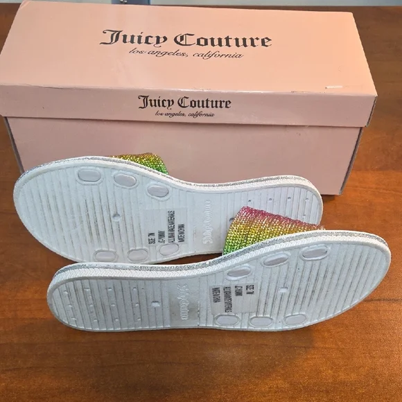 Juicy Couture Glitter Gradient Slides - Picture 6 of 16